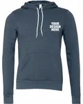 Bella + Canvas Unisex Sponge Fleece Pullover Hoodie Heather Navy