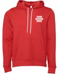 Bella + Canvas Unisex Sponge Fleece Pullover Hoodie Heather Red