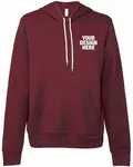 Bella + Canvas Unisex Sponge Fleece Pullover Hoodie Maroon