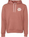 Bella + Canvas Unisex Sponge Fleece Pullover Hoodie Mauve
