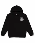 LAT Adult Pullover Fleece Hoodie BLACK