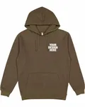 LAT Adult Pullover Fleece Hoodie Military Green