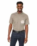 Dri Duck Men's Craftsman Ripstop Short-Sleeve Woven Shirt Rope
