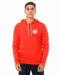 Bella + Canvas Unisex Sponge Fleece Pullover Hoodie Poppy