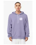 Bella + Canvas Unisex Sponge Fleece Pullover Hoodie Dark Lavender