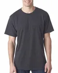 Bayside Adult Adult Heather Ring-Spun Jersey Tee Heather Charcoal