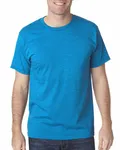 Bayside Adult Adult Heather Ring-Spun Jersey Tee Hthr Turquoise