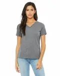 Bella + Canvas Ladies' Relaxed Triblend V-Neck T-Shirt Grey Triblend