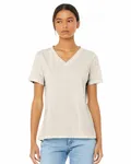 Bella + Canvas Ladies' Relaxed Triblend V-Neck T-Shirt Oatmeal Triblend