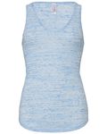 Bella + Canvas Ladies' Flowy V-Neck Tank Blue Marble