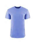 Next Level Apparel Adult Inspired Dye Crew with Pocket Peri Blue