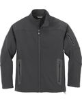North End Men's Three-Layer Fleece Bonded Soft Shell Technical Jacket Graphite
