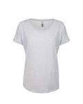Next Level Apparel Ladies' Triblend Dolman T-Shirt Heather White
