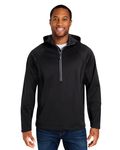 CORE365 Unisex Techno Lite Pullover Anorak BLACK