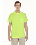 Gildan Unisex Heavy Cotton Pocket T-Shirt SAFETY GREEN
