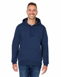 J America Adult Premium Fleece Pullover Hooded Sweatshirt TRUE NAVY