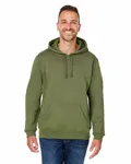 J America Adult Premium Fleece Pullover Hooded Sweatshirt Military Green