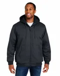 Harriton Unisex ClimaBloc Heavyweight Hooded Full-Zip Jacket Dark Charcoal