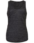 Bella + Canvas Ladies' Flowy V-Neck Tank Black Marble