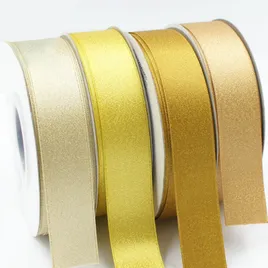 Gold/Silver Purl Double Face Satin Ribbon - Custom T-Shirt Today
