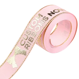 Metallic Edge Grosgrain Ribbon - Custom T-Shirt Today