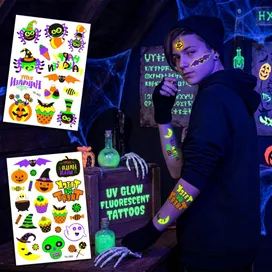 UV Glow Fluorescent Tattoos - Custom T-Shirt Today