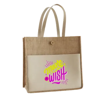 Jute Tote Bags - Custom T-Shirt Today