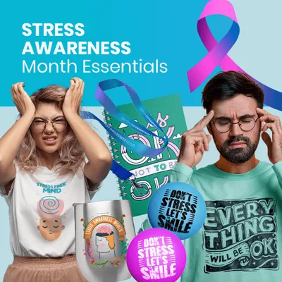 Stress Awareness Month Essentials - Custom T-Shirt Today