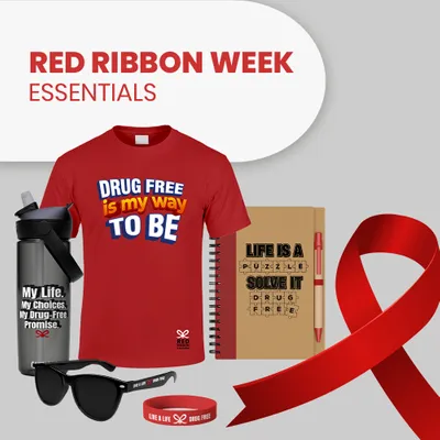 Red Ribbon Week Essentials - Custom T-Shirt Today