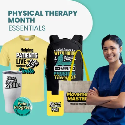 Physical Therapy Month Essentials - Custom T-Shirt Today