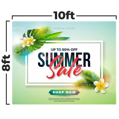 10 x 8 ft - Custom T-Shirt Today