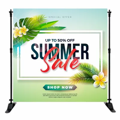 Top & Bottom Pole Pocket - Custom T-Shirt Today