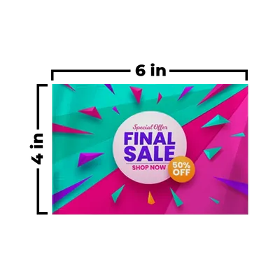 6 x 4 in - Custom T-Shirt Today