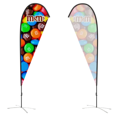 Single Side The flag is only printed on one side. The rear section will be a plain white space.