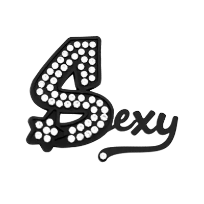 Round Rhinestone + Silicone Text Round Rhinestone + Silicone Text - Custom T-Shirt Today