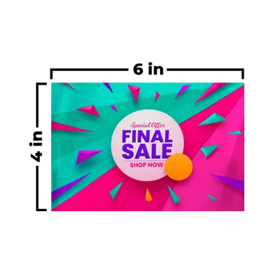 6 x 4 in - Custom T-Shirt Today