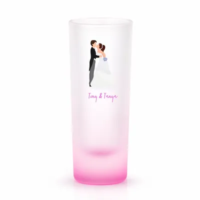 Radiant Base Frosted Tall Shot Glass - Custom T-Shirt Today