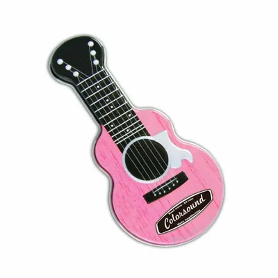 Pink Acoustic Guitar Shaped Mint Tin - Custom T-Shirt Today