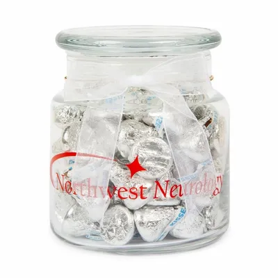 22oz. Glass Jar - Hershey's Chocolate Kisses - Custom T-Shirt Today