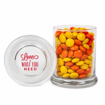 Glass Gourmet Jar - Chocolate Buttons - Custom T-Shirt Today