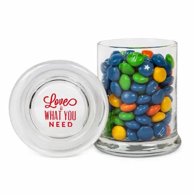 Glass Gourmet Jar - Chocolate Buttons Imprinted - Custom T-Shirt Today