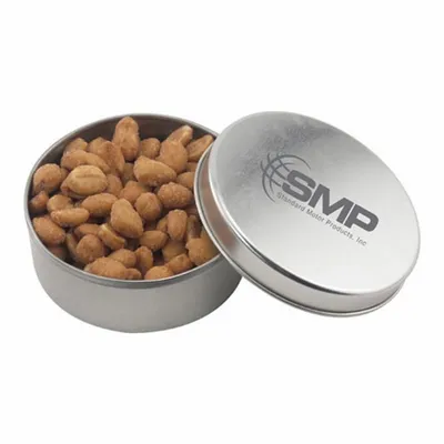 Round Tin with Honey Roasted Peanuts - SBF3000 - Custom T-Shirt Today