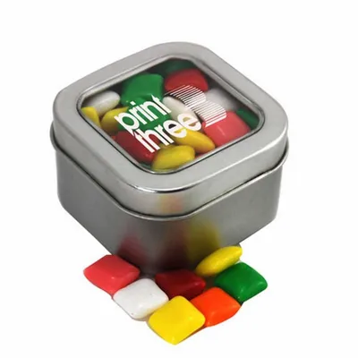 Window Tin with Mini Chicklets - SBF2500 - Custom T-Shirt Today
