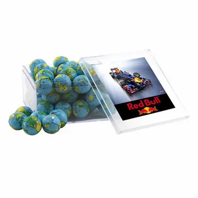 Acrylic Box with Chocolate Globes - Large - Custom T-Shirt Today