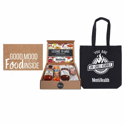 License to Grill - BBQ Gourmet Kit with Tote - Custom T-Shirt Today