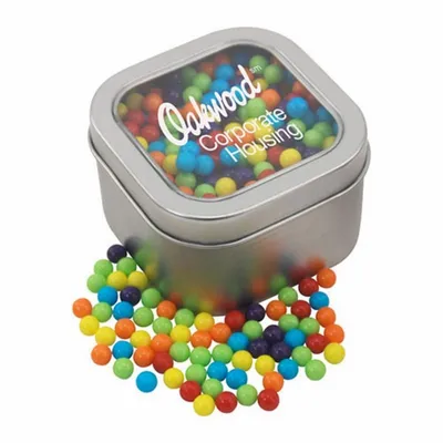 Window Tin with Mini Jawbreakers - SBF2700 - Custom T-Shirt Today
