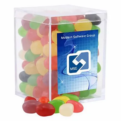 Small Acrylic Candy Box with Assorted Jelly Beans - Custom T-Shirt Today