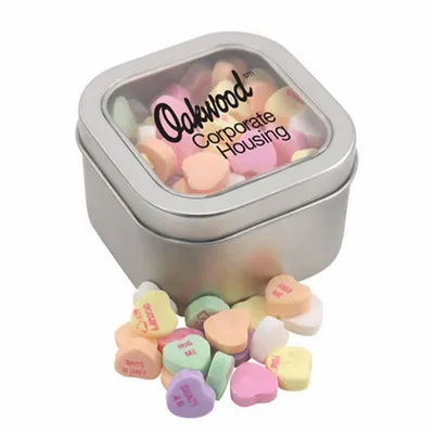 Window Tin with Conversation Hearts - Custom T-Shirt Today
