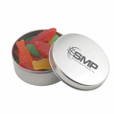 Round Tin with Swedish Fish - SBF3000 - Custom T-Shirt Today