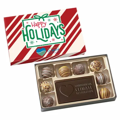 Truffle Gift Box Full Color Lid with 8 Truffles - Custom T-Shirt Today